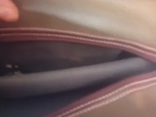 Neceser hombre piel marrón y verde