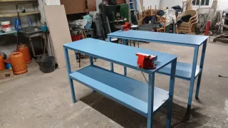 Mesa de trabajo hierro 150x50cm