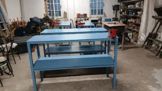 Mesa de trabajo hierro 150x50cm