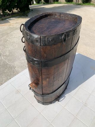 Botte ovale antica grande da collezione