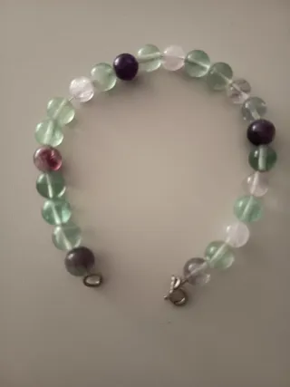 Pulsera de fluorita piedra natural