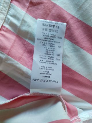 Camicetta Erika Cavallini righe rosa e bianche