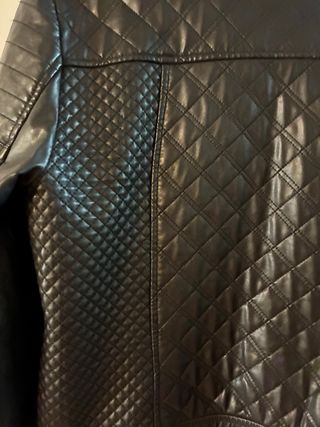 Chaqueta Cuero Mujer Negra