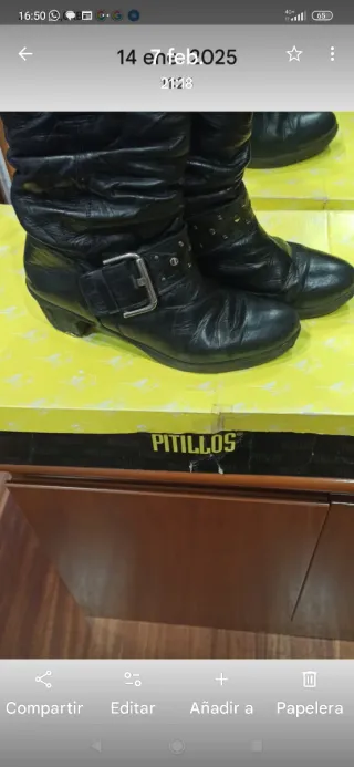 Botines de piel Pitillos negros