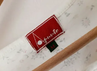 Camisón Apunto floral blanco