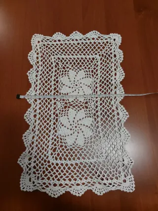 Centrino uncinetto bianco cotone