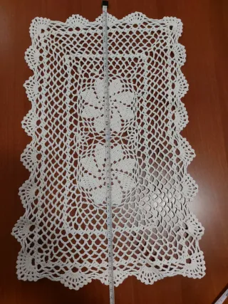 Centrino uncinetto bianco cotone