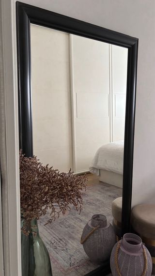 Espejo de pie grande marco madera