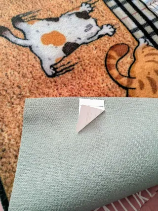 Alfombra divertida gatos