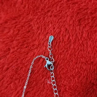 Colgante Plata Esterlina con Piedra Roja