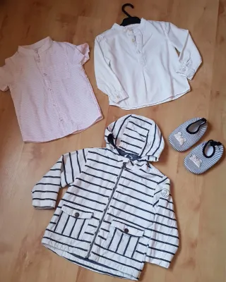 Lote Ropa Infantil Parka y Camisas 24-36m