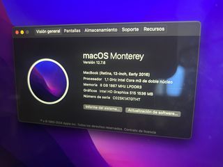 MacBook Air 12 2016 Plata