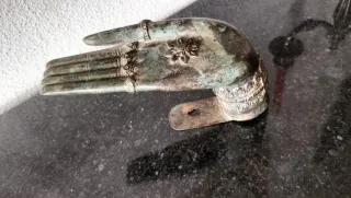 Mano Buda Bronce Tailandés Antigua S.XIX