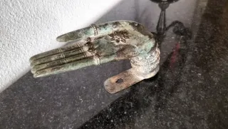 Mano Buda Bronce Tailandés Antigua S.XIX