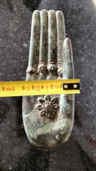 Mano Buda Bronce Tailandés Antigua S.XIX