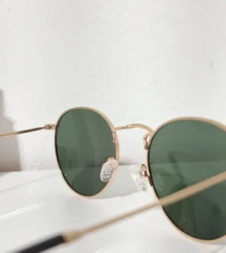Gafas de Sol Retro Polarizadas Doradas