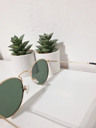 Gafas de Sol Retro Polarizadas Doradas