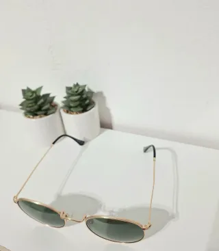 Gafas de Sol Retro Polarizadas Doradas