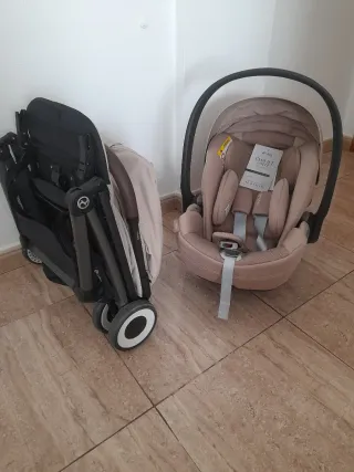 Pack Silla Coche Cybex y Carrito