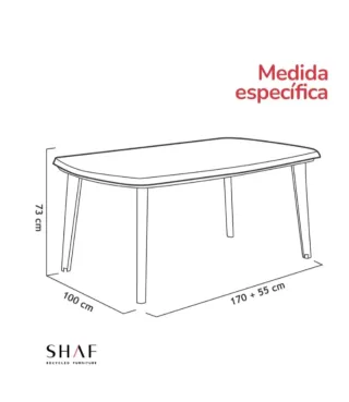 Mesa Comedor Extensible Exterior Blanca