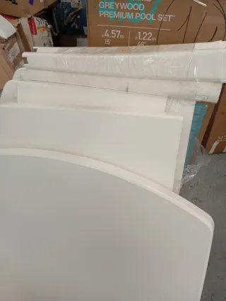 Mesa Comedor Extensible Exterior Blanca