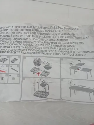 Mesa Comedor Extensible Exterior Blanca