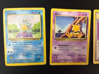 Lotto 4 Carte Pokémon Base 1999 ITA