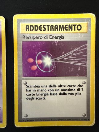 Lotto 4 Carte Pokémon Base 1999 ITA