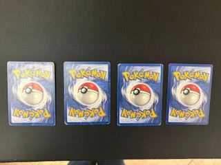 Lotto 4 Carte Pokémon Base 1999 ITA