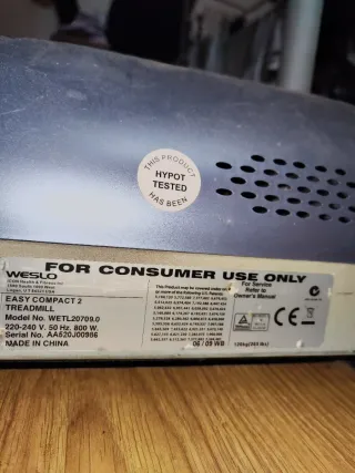 Cinta de correr Weslo