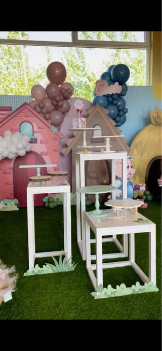 Bases de madera DM para tartas y candy bar.