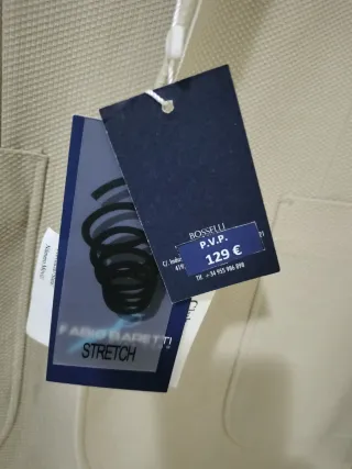 Chaqueta Beige Hombre Talla XL