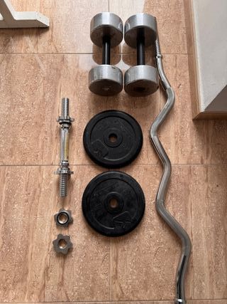 Panca palestra e pesi