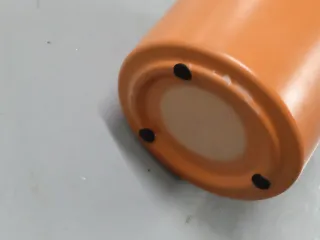 Maceta de terracota naranja