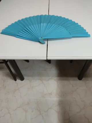 Vestido de Sevillanas blanco y azul