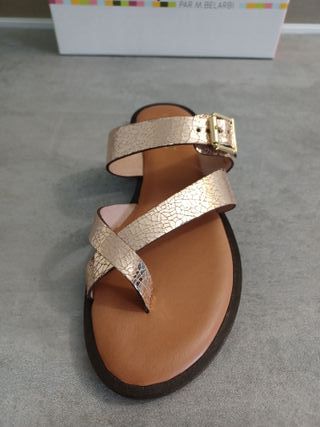 Mules Les Tropéziennes Hapisy Doradas T.38