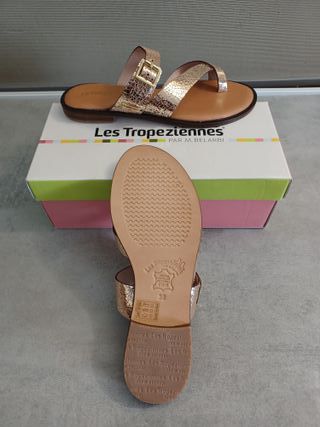 Mules Les Tropéziennes Hapisy Doradas T.38