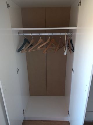 Armario blanco 3 cajones y baldas