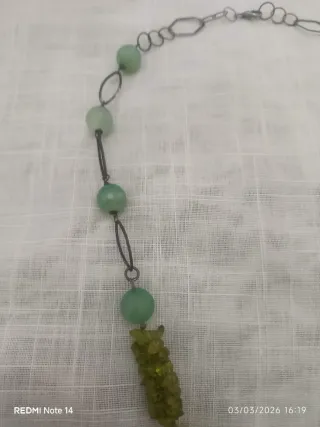 Collana Argento 925 con Parodite Lunga Aperta