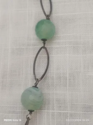 Collana Argento 925 con Parodite Lunga Aperta