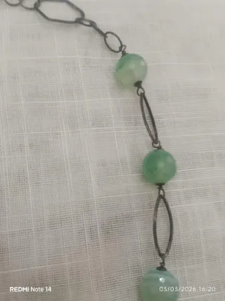 Collana Argento 925 con Parodite Lunga Aperta