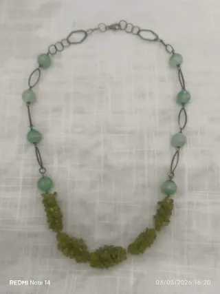 Collana Argento 925 con Parodite Lunga Aperta