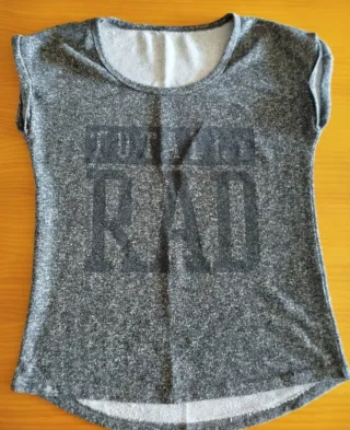Camiseta Totally Rad gris Talla M