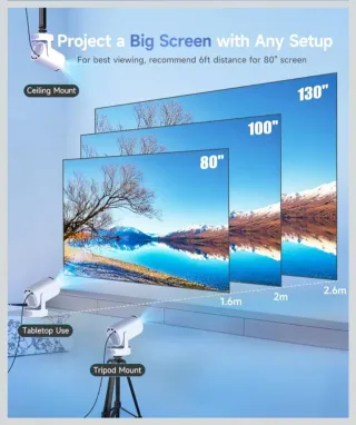 Proyector Magecube Blanco y Negro