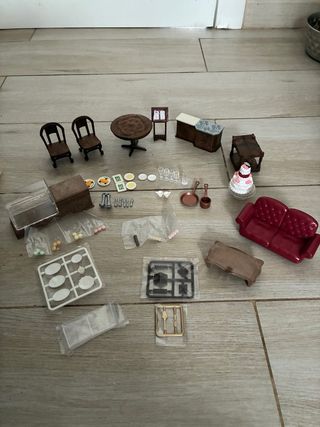 Restaurante Sylvanian Families con accesorios