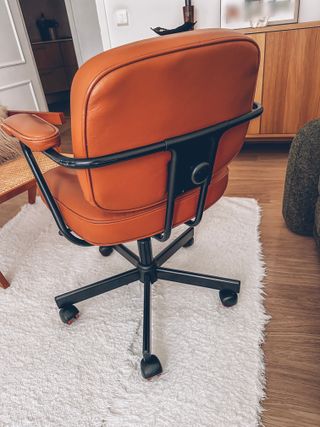 Silla de oficina IKEA ALEFJÄLL piel marrón