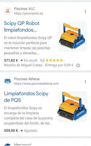 Limpiafondos SCIPY QP Azul/Amarillo