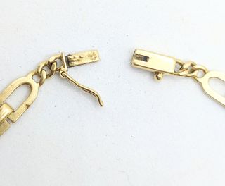 Pulsera Diseño de oro de 18k, 9.99 g, 19.5 cm.