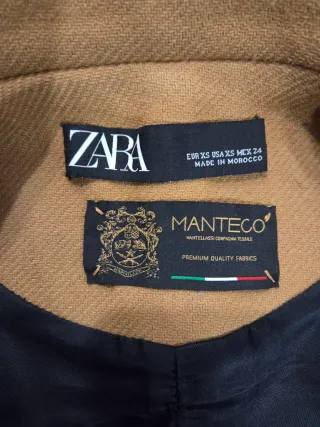 Abrigo Lana Manteco Camel