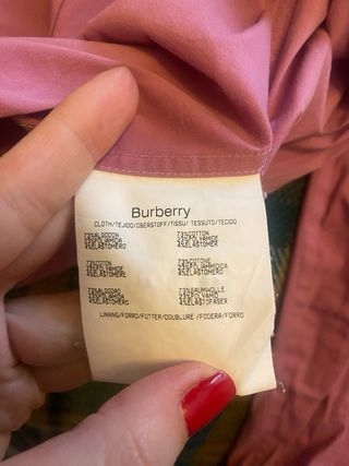 Camisa Burberry Rosa